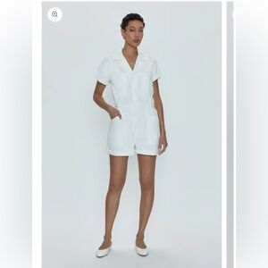 Pistola Parker Romper - Ecru/white - Size Medium